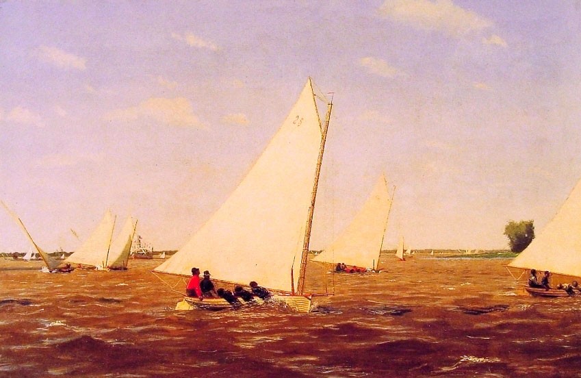 Thomas Eakins Sailboats Racing on the Delaware